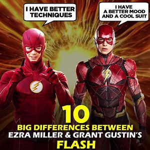 890K views · 15K reactions | 10 Big Differences Between Ezra Miller and Grant Gustin’s Flash | QuirkyByte | Facebook