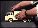 Old toy metal trucks
