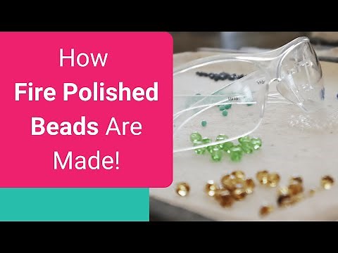 See How Sparkling Faceted Glass Beads are Made! ✨| Beading Behind the Scenes