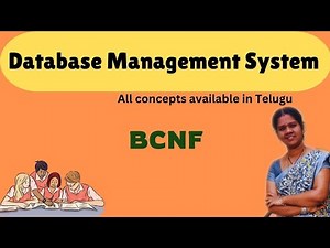 BCNF(boyce codd normal form) in normalization || DBMS IN TELUGU
