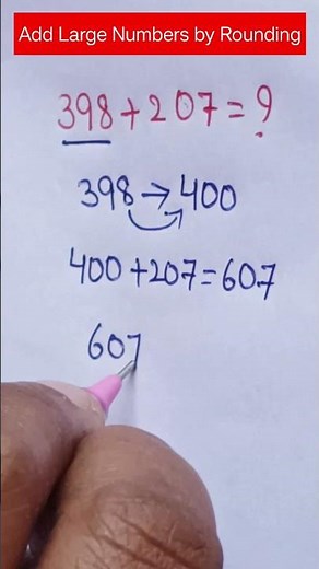 Add Large Numbers Easily by Rounding | Mental Math Trick