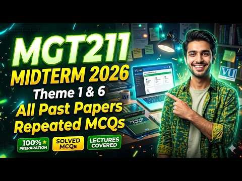 MGT211 Midterm 2026 | Theme 1 & 6 Past Papers MCQs | 100% Preparation | VU