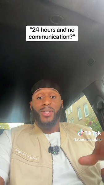 24 hours and no communication? Dating and relationships