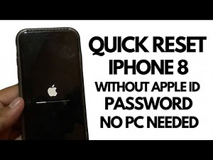 How To Reset iPhone 8 Without Apple iD Password Easy Steps ! Erase iPhone iF Forgot iCloud Password