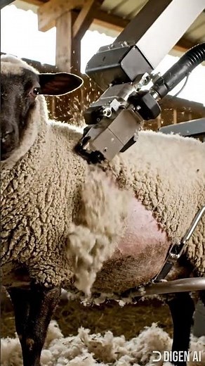Clean Sheep Shearing Process