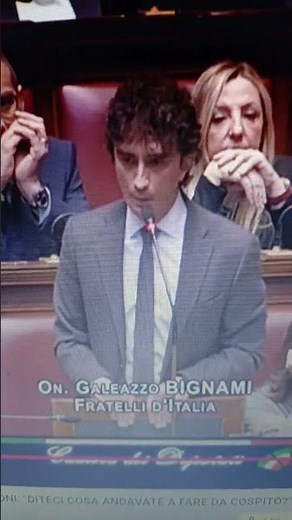 Galeazzo Bignami (Brothers of Italy) in If You Had a Bit of Giorgia Meloni's Morality