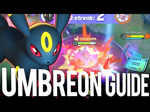 #1 DEFENDER SHOWS U HOW TO PLAY THE UMBREON! UMBREON BEST BUILD / MATCH UP GUIDE ! POKEMON UNITE