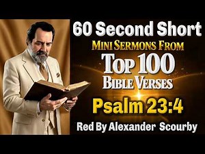 5 | Psalm 23:4 SHORT | Mini Sermons from Top 100 Bible Verses | READ by Alexander Scourby