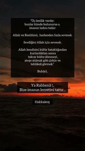 🌟İmanın lezzetini tattır Allah'ım