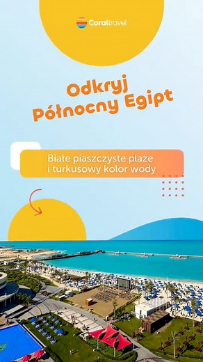 Egipt Północny - nowość w naszej ofercie ❗ 😍 Wspaniałe plaże, spokojne kurorty i idealne warunki na słoneczny relaks… Brzmi jak miejsce, które warto odkryć ❓☀️🌊 Leć z nami do Marsa Matruh i El Alamein ➡️ www.coraltravel.pl/odkryj_polnocny_egipt #coraltravelpoland #kochajipodrozuj #wakacje #Egipt #travel | Coral Travel Poland