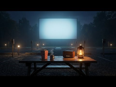🍂 Autumn Midnight Cinema – 🎷 Relaxing Rainy Jazz Ambience