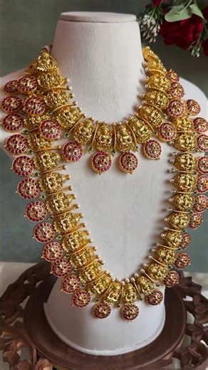 Premium Bridal Combo WA 9524335050 link in bio ✨️ #trending #shortvideo #gold #wedding #jewellery ✨️