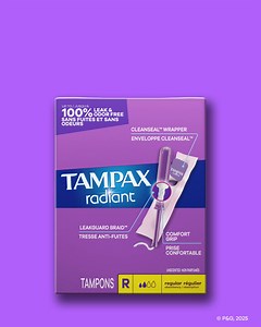 Tampax Radiant: Protection jusqu’à 100 % sans fuites | Tampax | Facebook