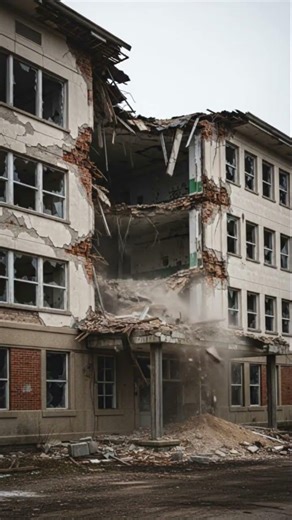 Building Suddenly Collapsed 😱 #Shorts