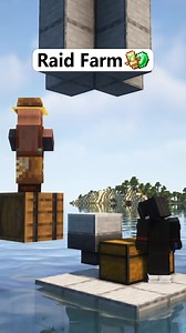 Minecraft Easy Raid Farm 💀#Minecraft #minecrafttutorial #minecraftbuilds | Humoky