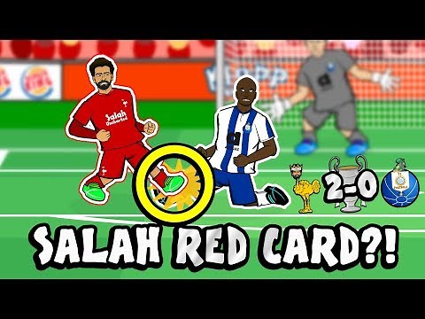 🔴SALAH RED CARD?! CONSPIRACY!🔴 (Liverpool vs FC Porto 2-0 2019 Parody Champions League Cartoon)