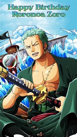 Happy Birthday Roronoa Zoro 🎂 [lord zoro birthday amv edit] #onepiece #anime #amv #shorts