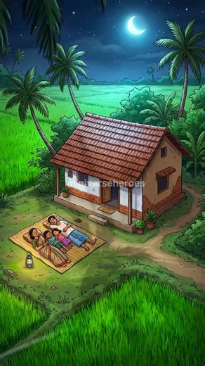 90s village Style Rain Vibes 🌿 | Before Rain Ambient Scene