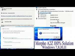 How to Install Morpho in WIndow 10 ,11 || windows cannot load the device driver for this hardware