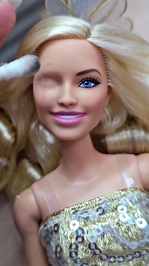 Custom Disco Barbie OOAK Repaint Featuring Margot Robbie Dancing Night Away