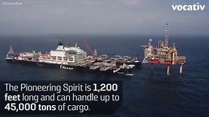 Removing a 14,000-ton oil rig from the sea is no easy feat. | Vocativ