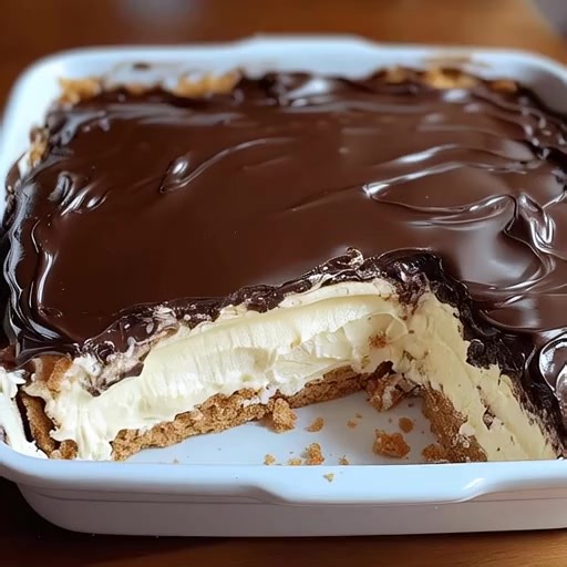 2.8K views · 24 reactions |  No-Bake Chocolate Eclair Cake  This...