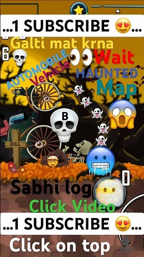 Hill Climb Racing 🏁|| Bhoot ko ped se chipka diya👻😱😱|| 🚕🚨Haunted Automobile challenge 🥶|| #yt