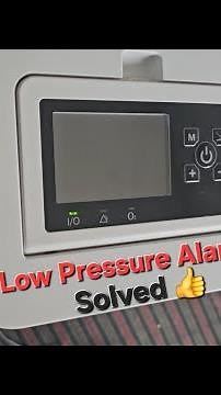 Solution of "low pressure" error message in oxymed oxygen concentrator machine