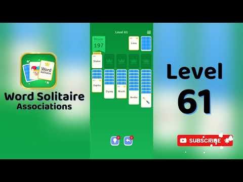 Word Solitaire Level 61 Answer 🃏 | Solitaire Associations: Words