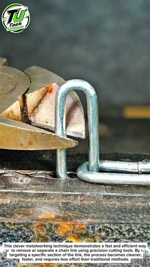Genius Chain Link Cutting Trick Every Metalworker Should Know! 🔗🔥