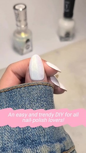🍩donut glaze tutorial🍩I have partnered up with @sallyhansenca to create the trendy donut glaze nails using Get Mod and Unicorn Miracle Gel Top Coat!!No salon or chrome powder needed get this classic look at home!.#ad #sallyhansenpartner #nailtutorial #donutglazenails #trendynails #miraclegel