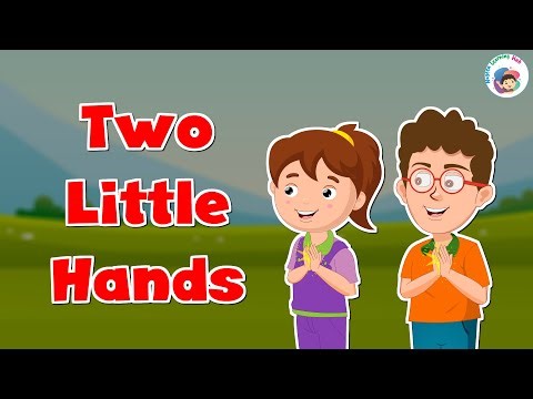 Two Little Hands To Clap Clap Clap Rhyme With Lyrics I English Kids Songs | Learning Videos For Kids
