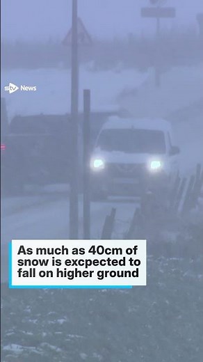 Snow and ice alert across Scotland as Storm Bert to bring 70mph winds #news #shorts #weather #snow