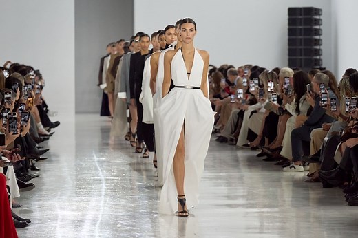 The science of enchantment. The Max Mara Spring Summer 2025 runway show highlights sculpted volumes and refined silhouettes. | Max Mara