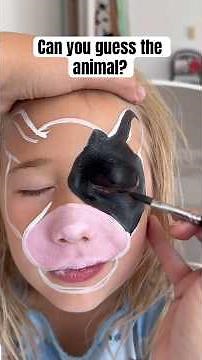 Cow face painting idea #facepaint #facepainting #rocksandcows #facepainter #shorts #facepaintmakeup