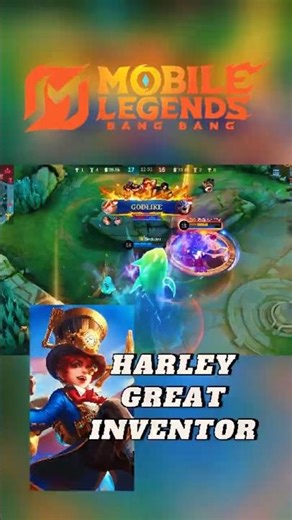 Harley Great Inventor⁉️#shorts #mobilelegends #mlbb #mlbbcreatorcamp #gameplay #harley