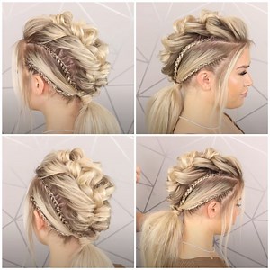 How To Do A Braided Viking Hairstyle! 😍✨ | Sweethearts Hair