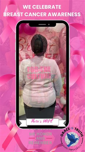 12 reactions · 3 comments | Grace & Truth Gospel Temple COGIC joins American Cancer Society Making Strides Against Breast Cancer in celebrating Breast Cancer Awareness Month拾 #breastcancerawareness #BreastCancerAwarenessMonth #COGIC #GraceAndTruth | Grace & Truth Gospel Temple COGIC | Facebook