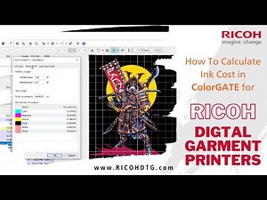 How to Calculate Ink Cost in ColorGATE RIP Software for RICOH Garment Printers | RICOH DTG
