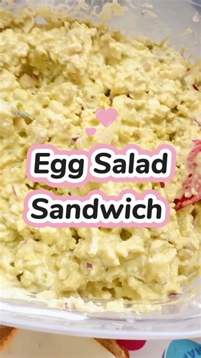 Egg Sandwich using the egg salad that I made #eggsalad #eggsaladsandwich #eggsandwich
