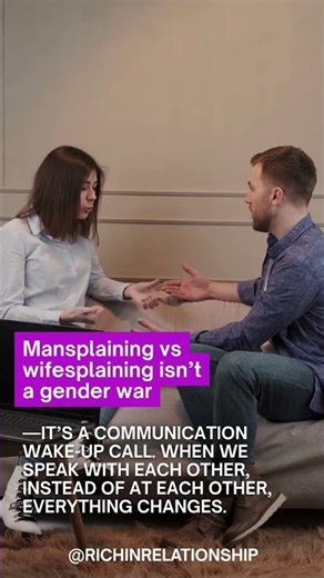 Mansplaining vs. Wifesplaining isn't a gender war #shorts