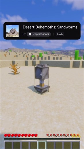 this mods adds Sandworms to Minecraft | Minecraft Mods