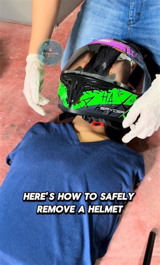 Safely remove a helmet after a motorcycle accident to protect the victim’s spine and provide proper care in an emergency. Your actions can make all the difference. 🏍️🛑 #HelmetSafety #AccidentResponse #firstaidtips #emergencyresponse #firstaid #firefightertraining #EMS #firenuzzle #emstraining | firenuzzle