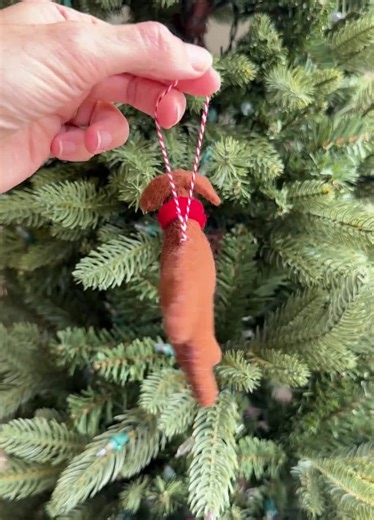 Dog With Bell Christmas Ornament - Felt Wool Fair Trade Holiday Decor Handmade in Nepal - Etsy
