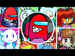 SUSSUS MOOGUS but Every Turn a Different Character Sings🎙 (FNF VS Imposter 2025)