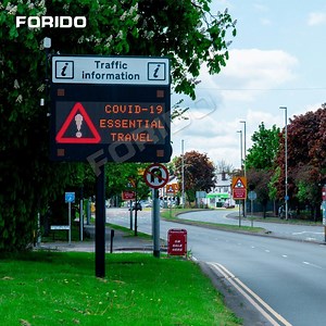 [Hot Item] Forido Blue Square Wrapped Film Packaging Warning Sign Highway Reflective Signs