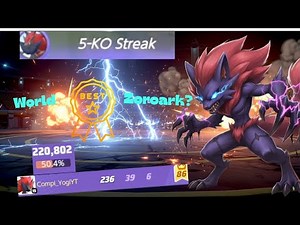 Better Than Overlord? 😱 Zoroark 39 Kills & 200k+ Damage | Pokémon Unite