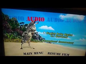 Madagascar UK DVD Menu Walkthrough (2005)