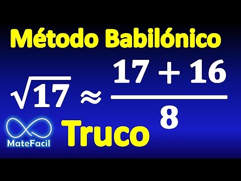 Calcular raíz cuadrada muy fácil sin calculadora (Método babilónico) (Ejemplo 1)