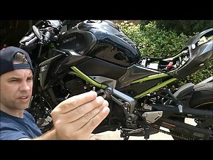 How to change spark plugs on a Kawasaki Z900 part 1